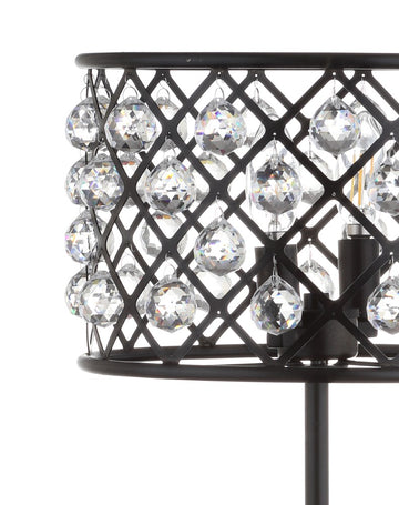 Gabrielle 22.5" Metal/Crystal LED Table Lamp - JONATHAN Y